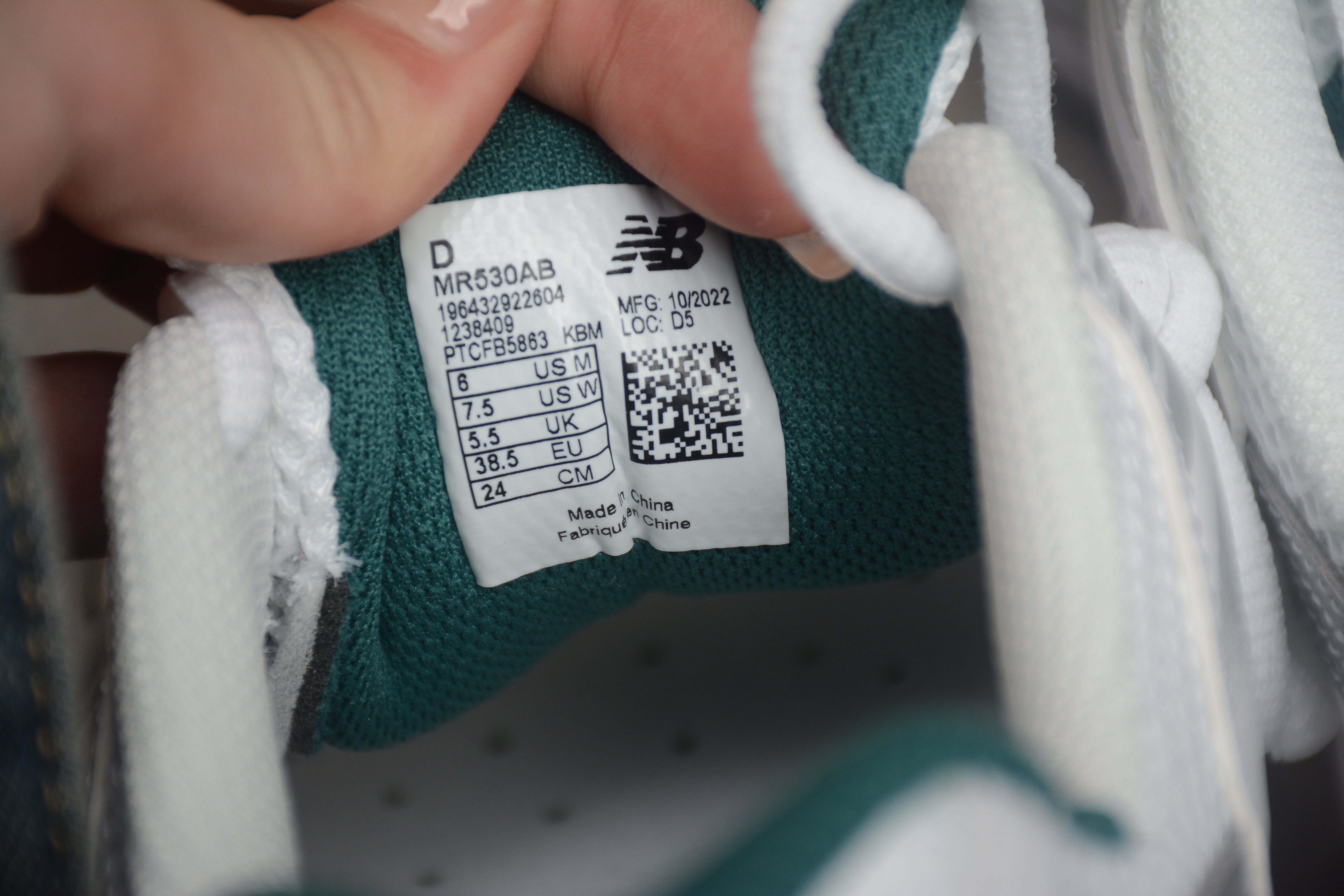 New Balance 530 - White/Green