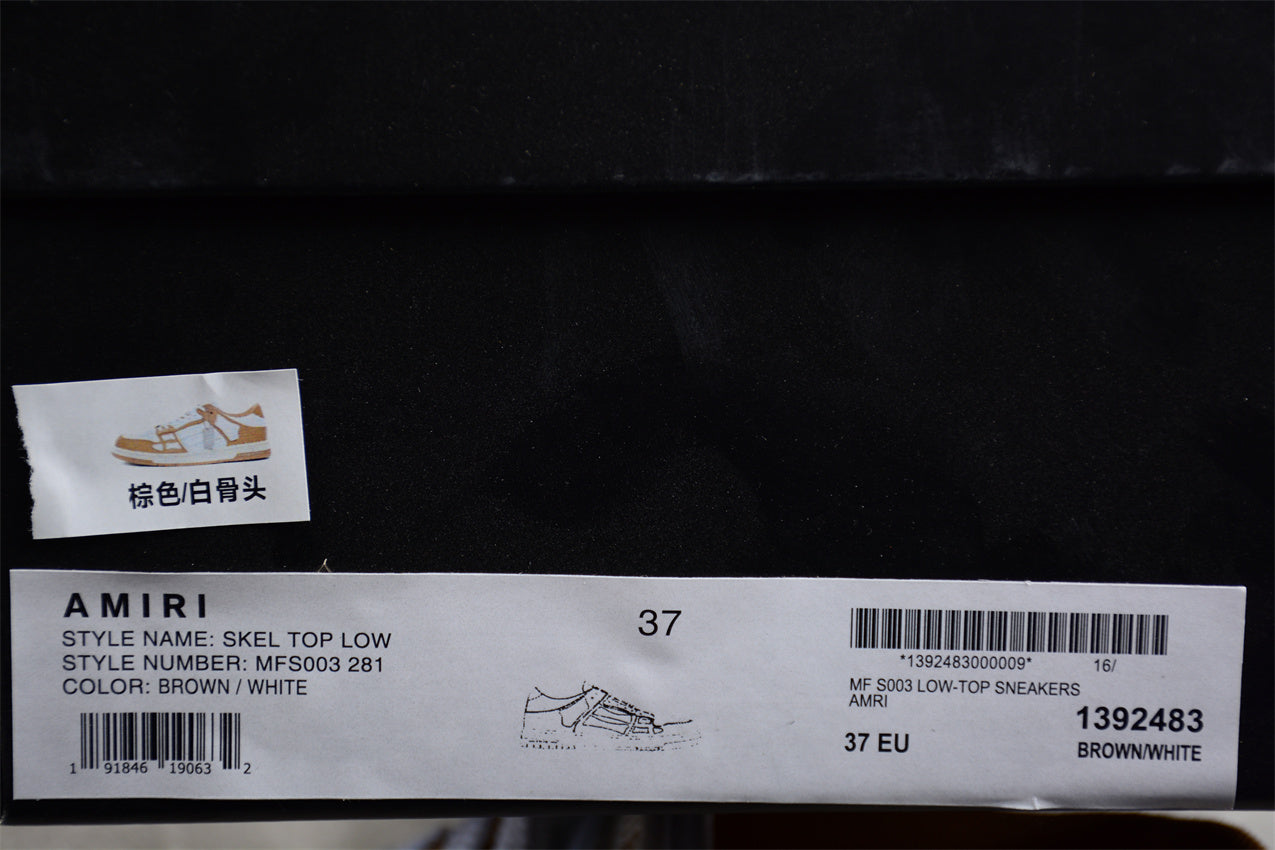 AmiriMens Skeleton Low - Gold/White