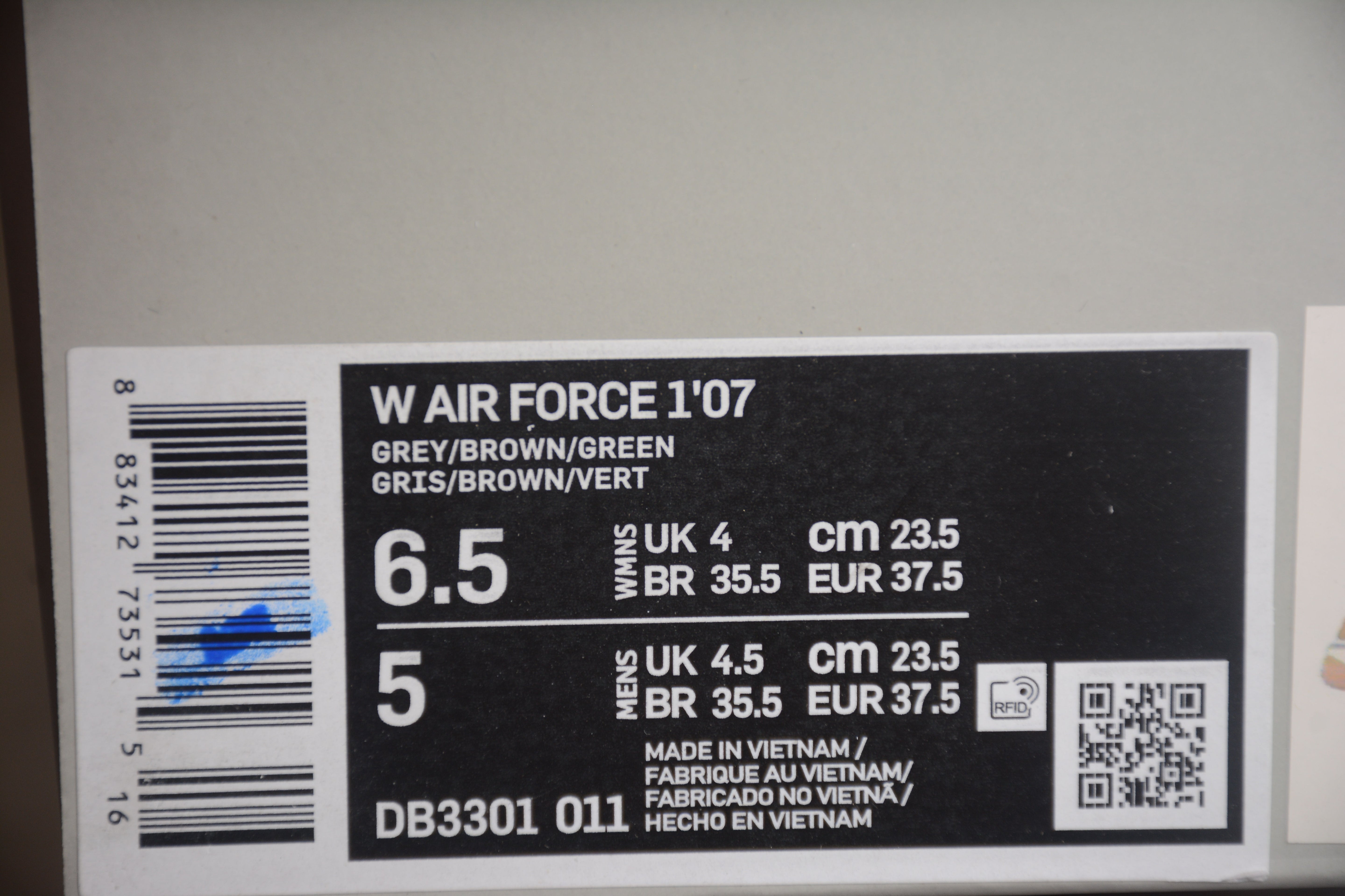 NikeUnisex Air Force 1 AF1 - Olive Beige