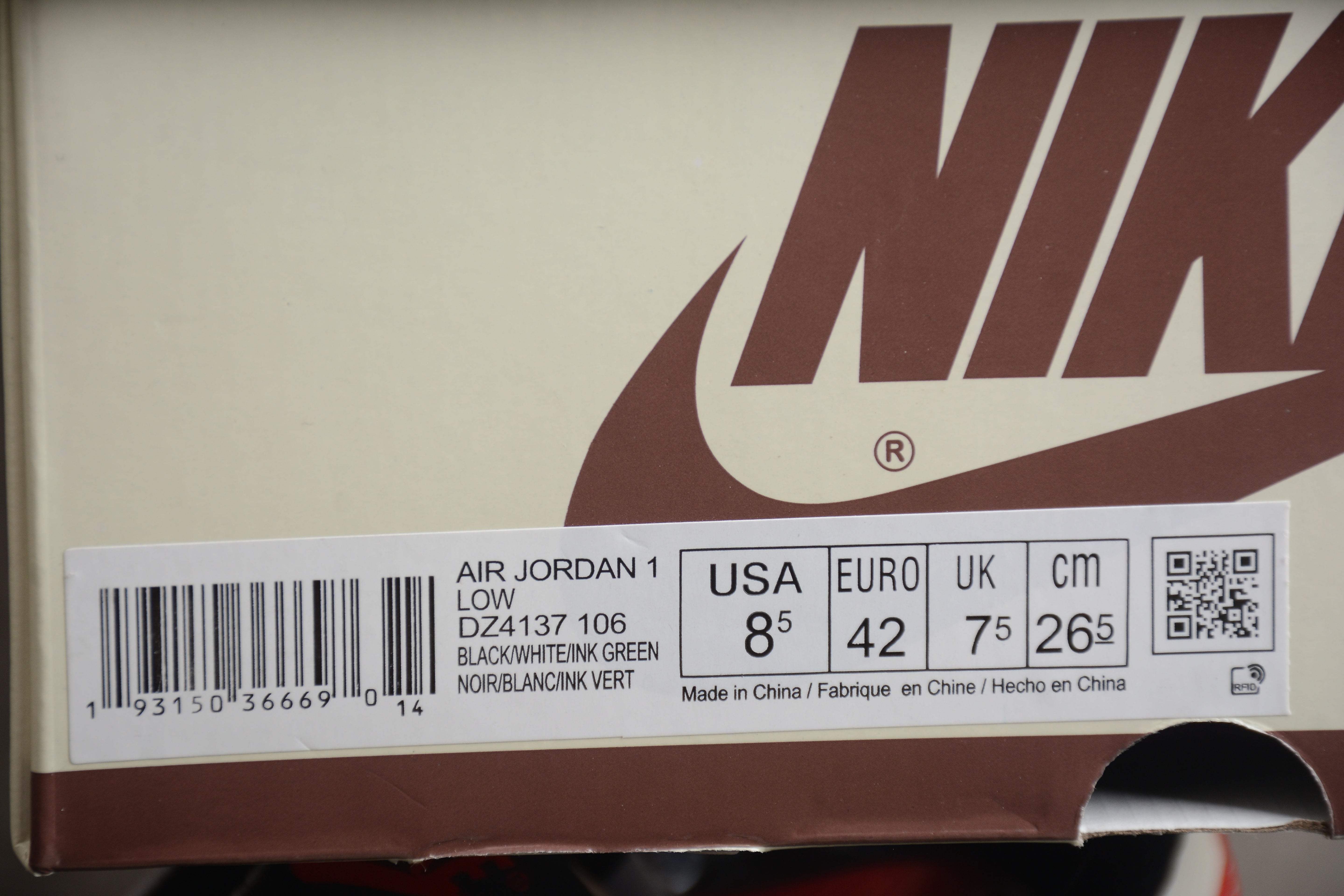 Travis Scott x Air Jordan 1 Low AJ1 - Olive