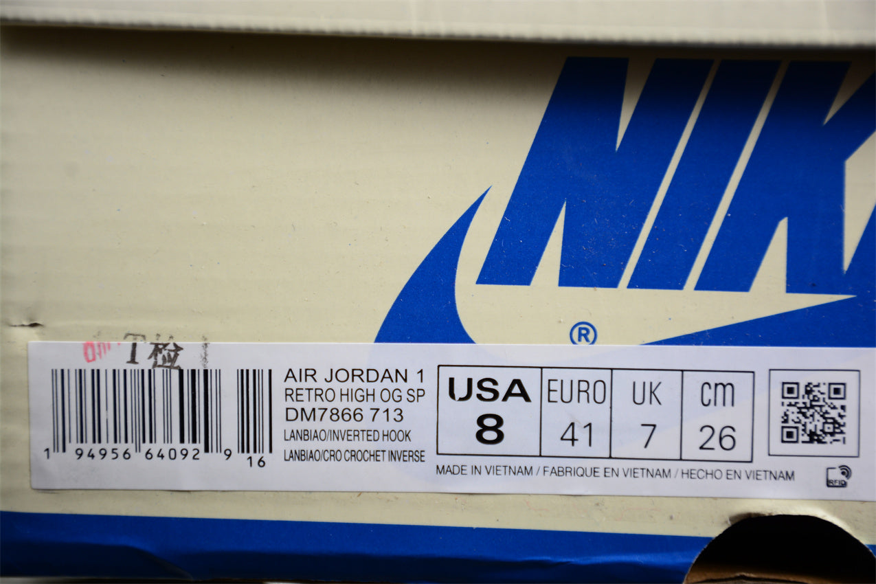 Air Jordan 1 AJ1 Low x Travis Scott - Navy