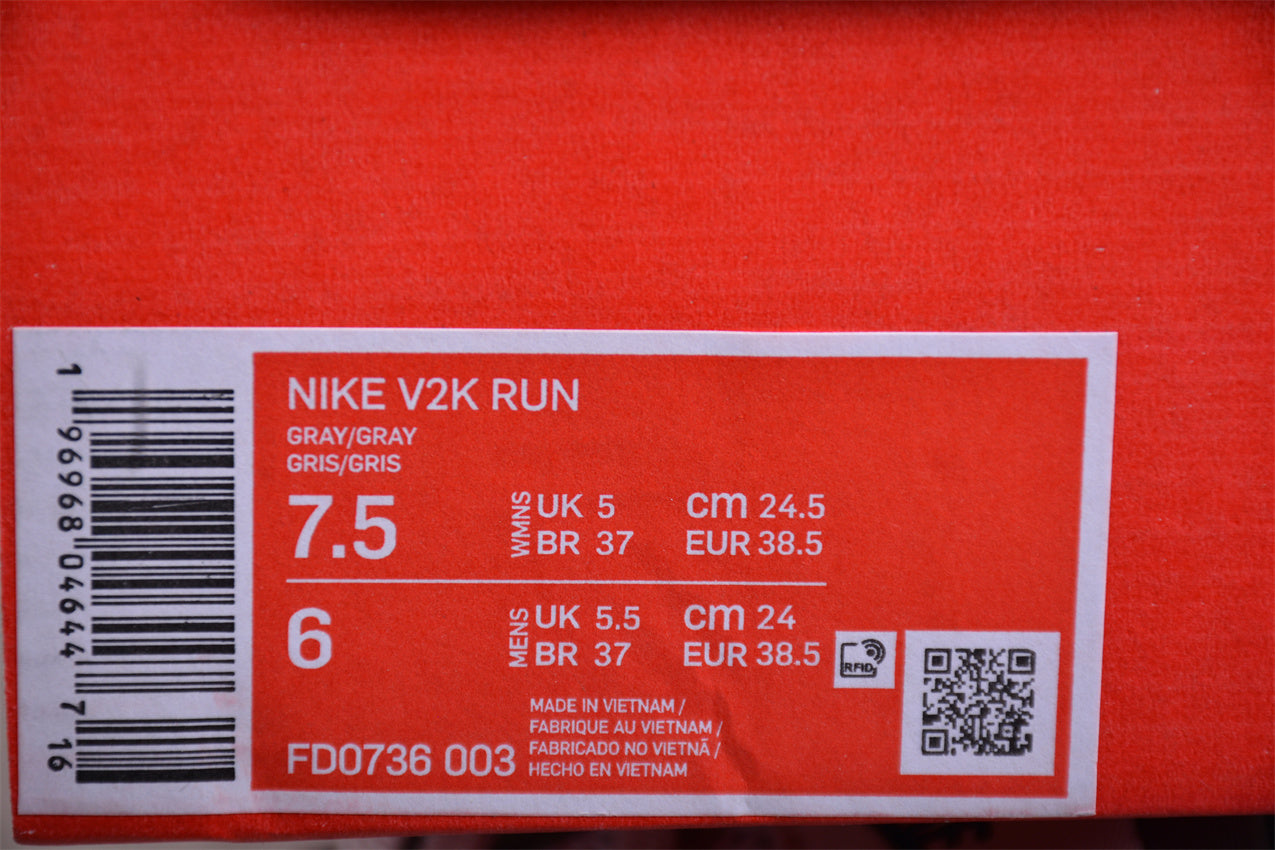 NikeMens V2K Run Pure Platinum - Wolf Grey