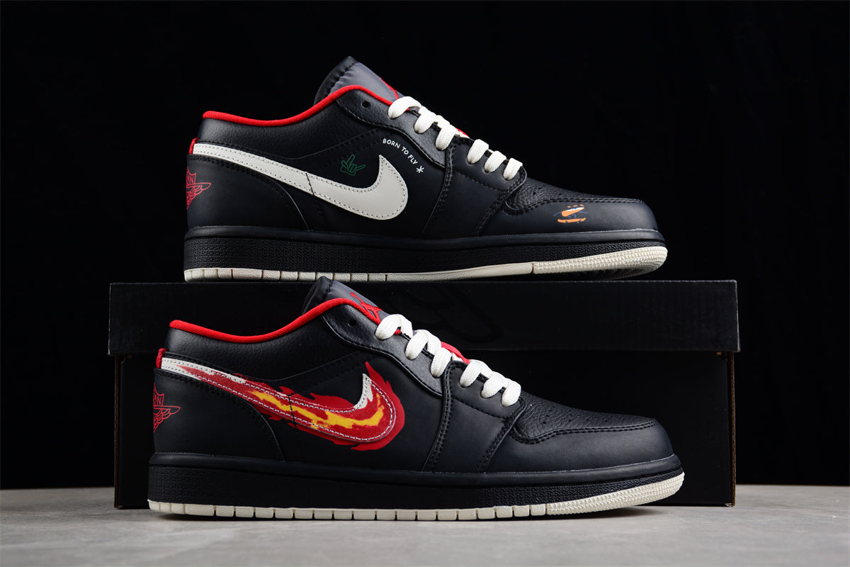 Air Jordan 1 AJ1 Low - Just Skate Black