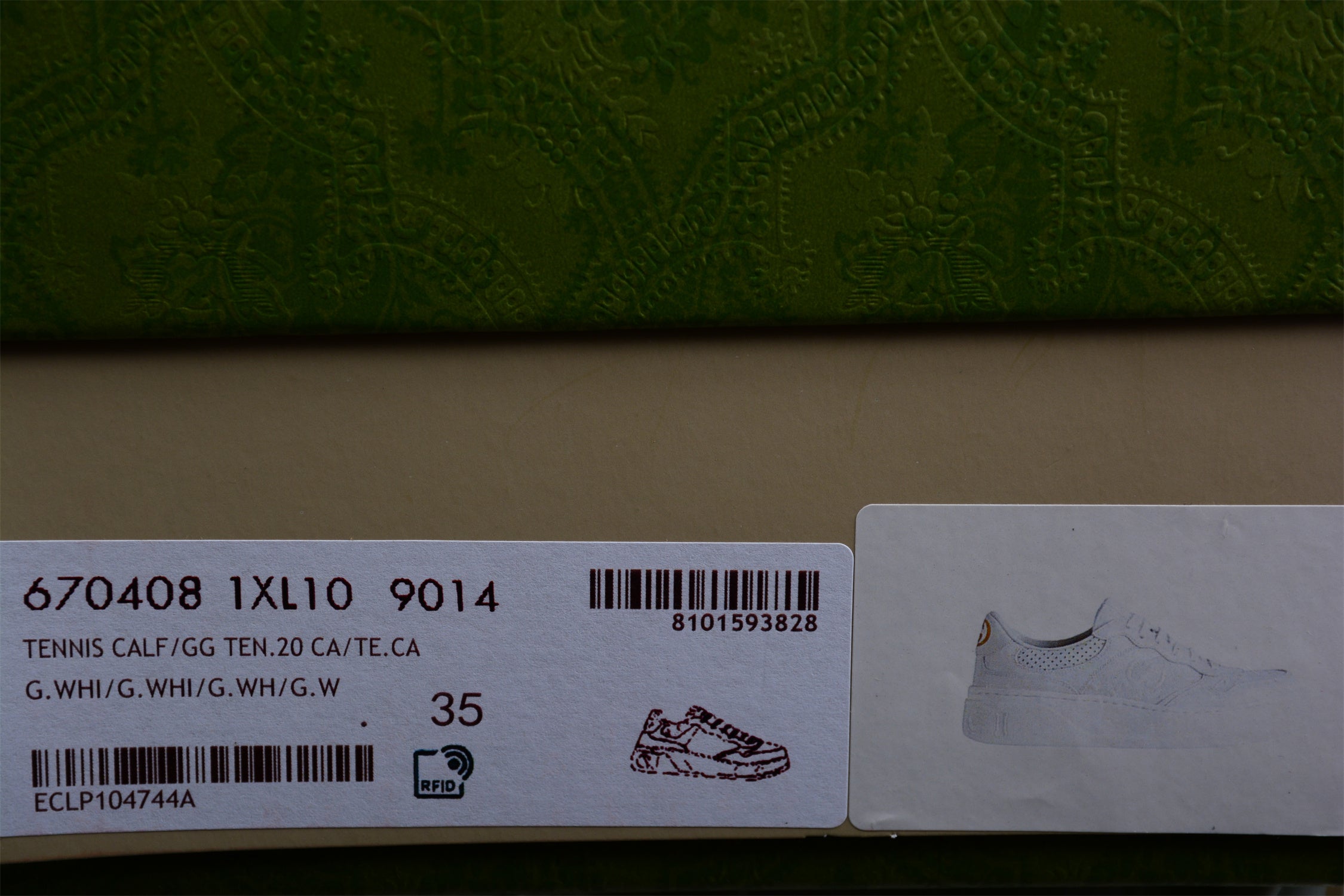 GucciUnisex Embossed GG Logo - White