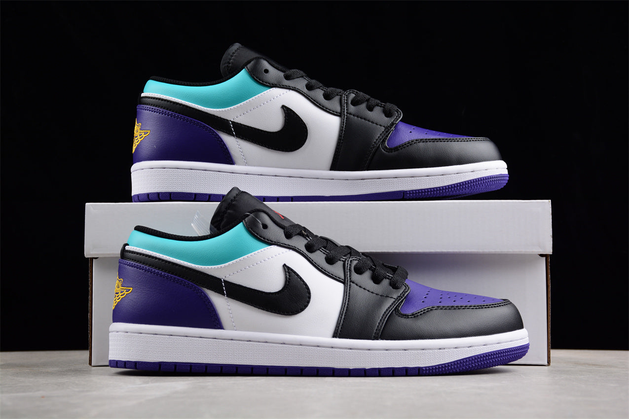 Air Jordan 1 AJ1 Low Aqua - Court purple