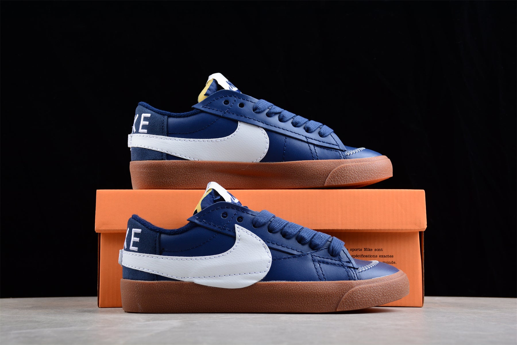 NikeUnisex Blazer Low 77 Jumbo - Midnight Navy