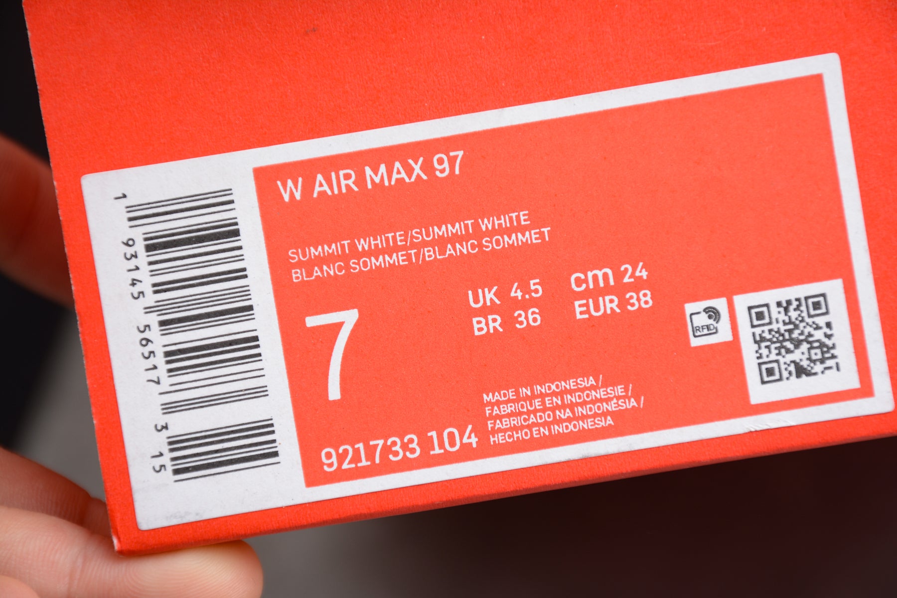 NikeUnisex Air Max 97 AM97 - Bleached Coral