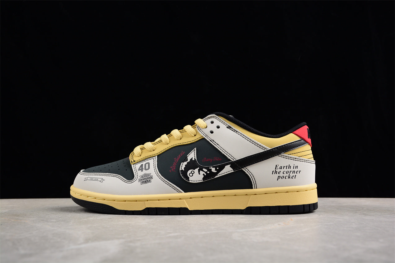 Stussy x SB Dunk Low - Beige Black