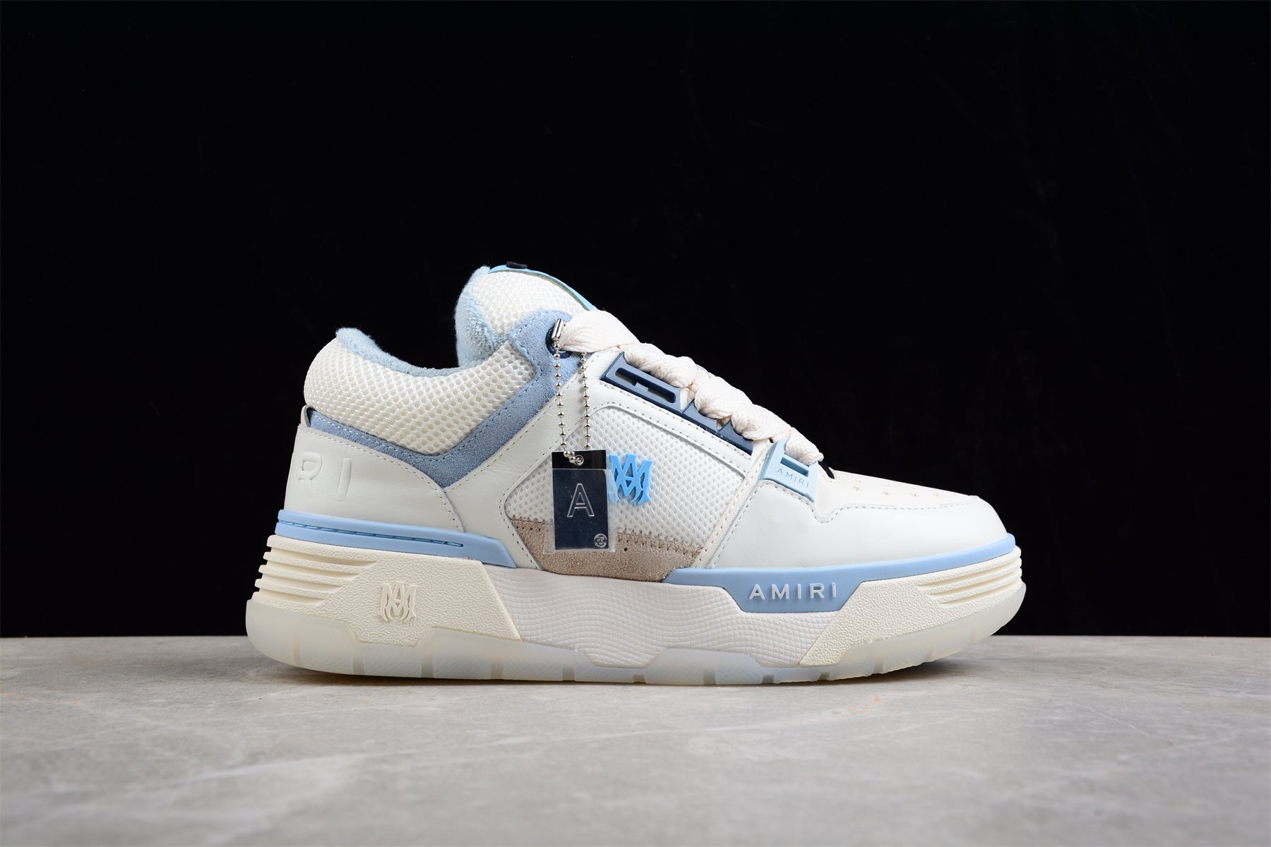 AMIRI MA-1 - White/Light Blue