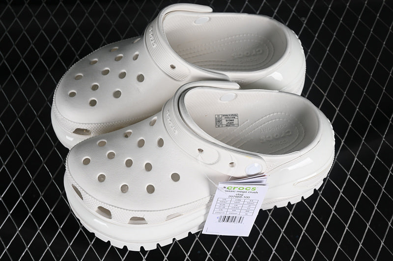 Unisex Crocs Mega Crush Clog - White