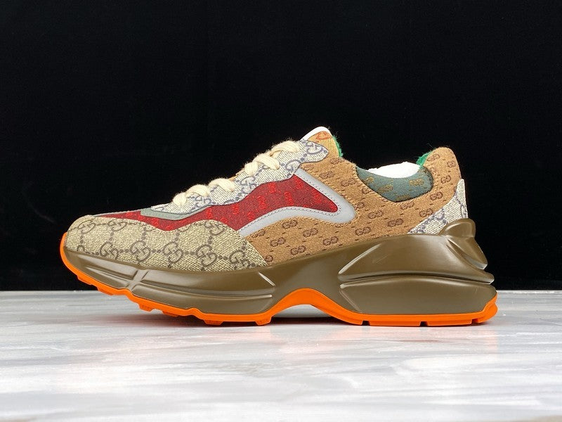 GucciUnisex GG Rhyton - "Beige-Brick Red"