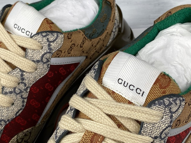GucciUnisex GG Rhyton - "Beige-Brick Red"