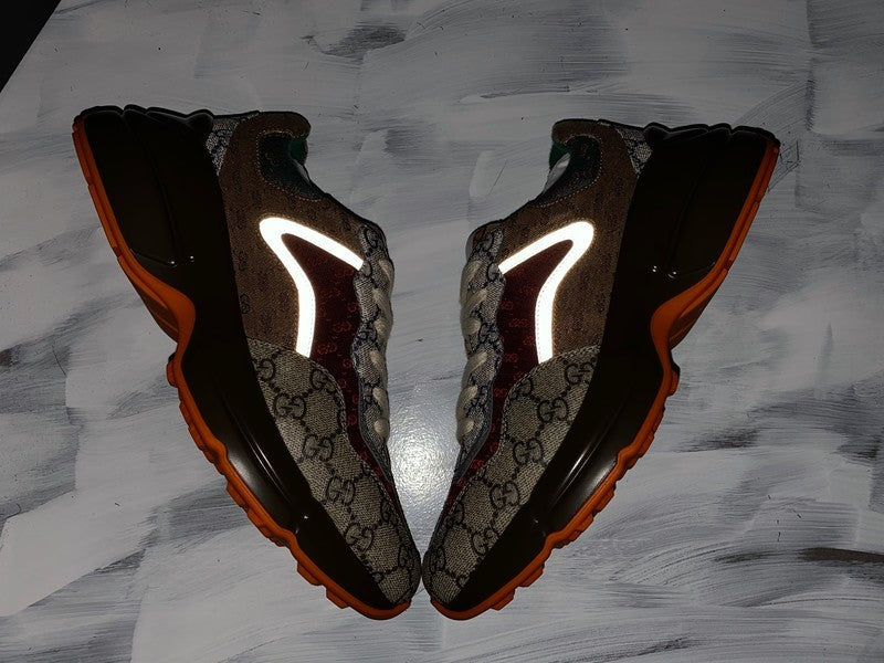 GucciUnisex GG Rhyton - "Beige-Brick Red"