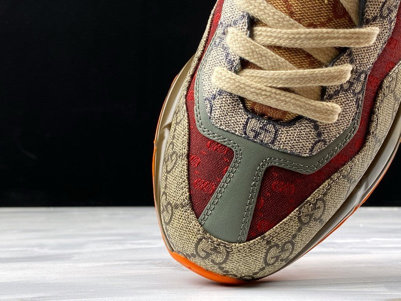 GucciUnisex GG Rhyton - "Beige-Brick Red"