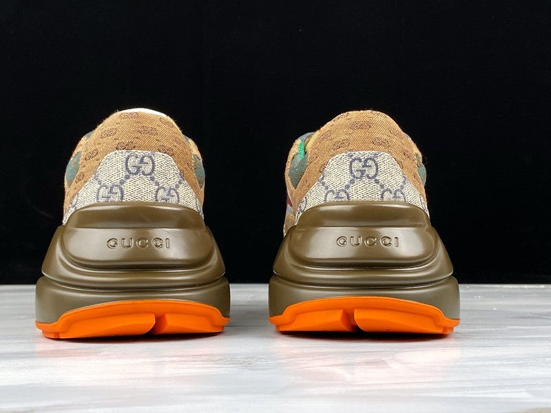 GucciUnisex GG Rhyton - "Beige-Brick Red"