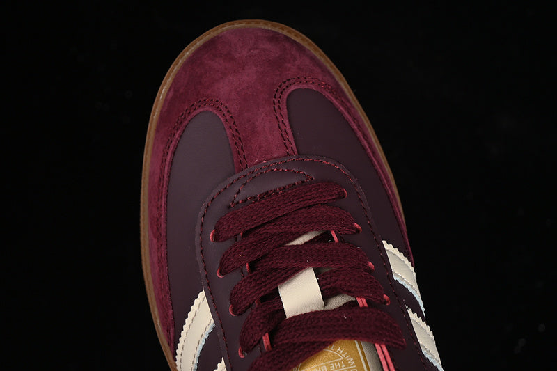 adidasMens Samba - Maroon Gold Metallic