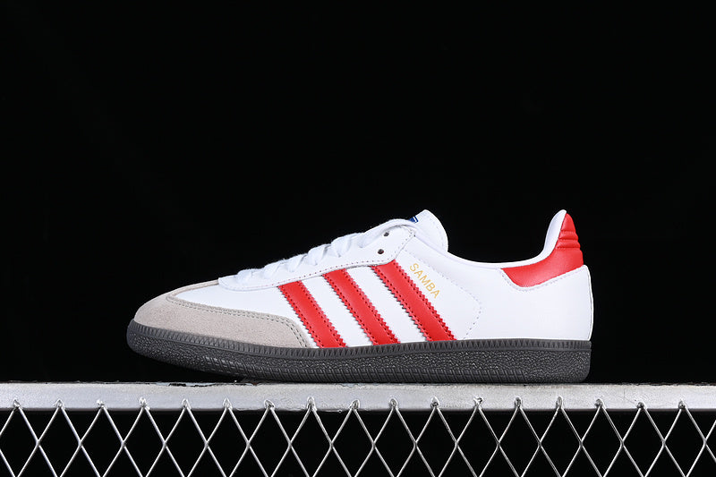 adidasMens Samba - White/Red