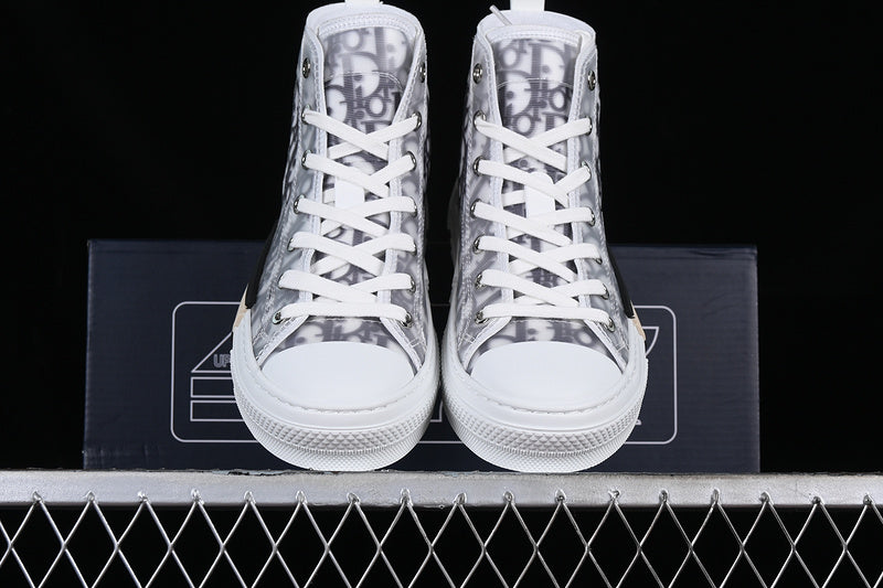 DiorMens B26 High Converse Oblique - White