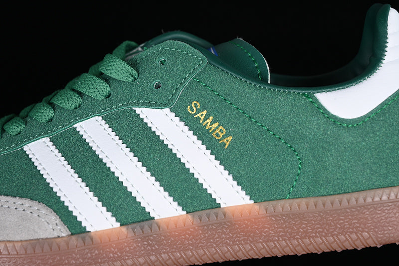 adidasMens Samba Vegan - Grey/Green