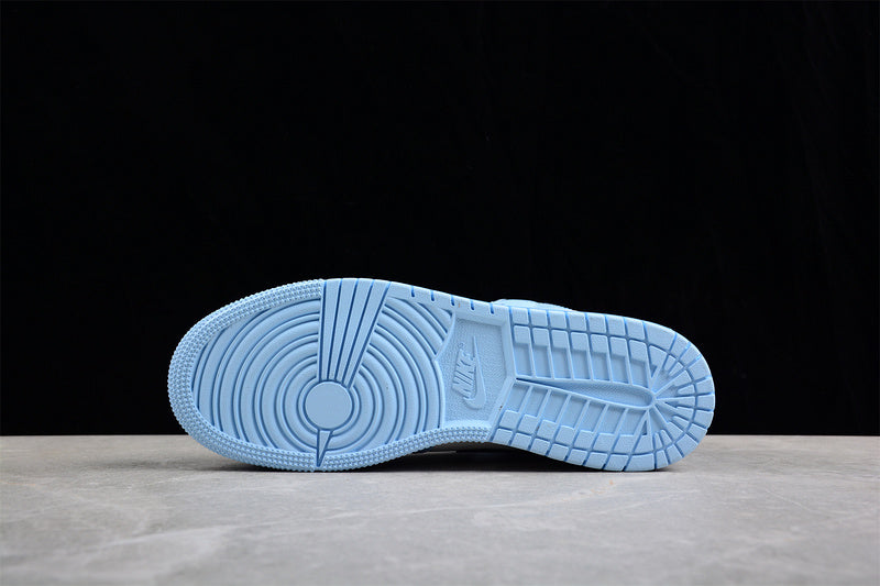 Unisex Air Jordan 1 AJ1 Mid - Ice Blue