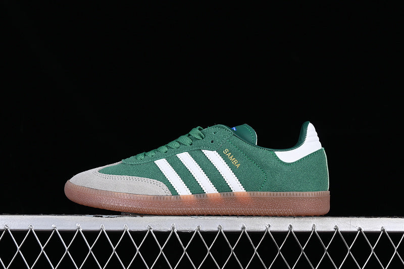 adidasMens Samba Vegan - Grey/Green