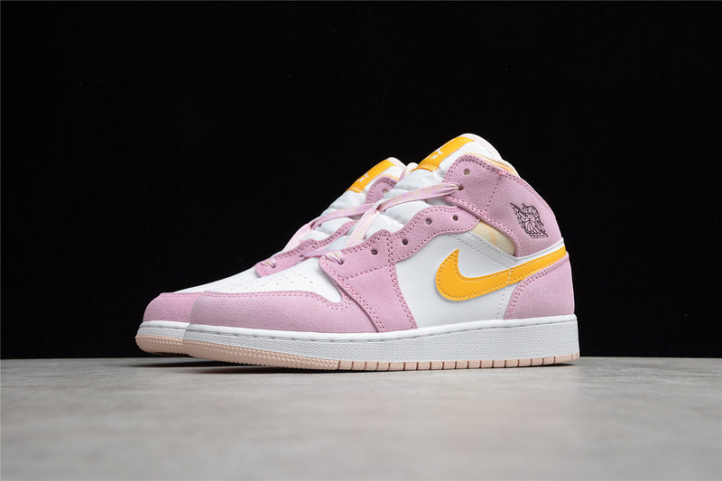 WMNS Air Jordan 1 AJ1 Mid Light - Arctic Pink