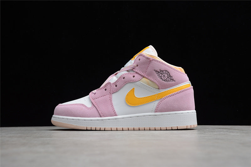 WMNS Air Jordan 1 AJ1 Mid Light - Arctic Pink