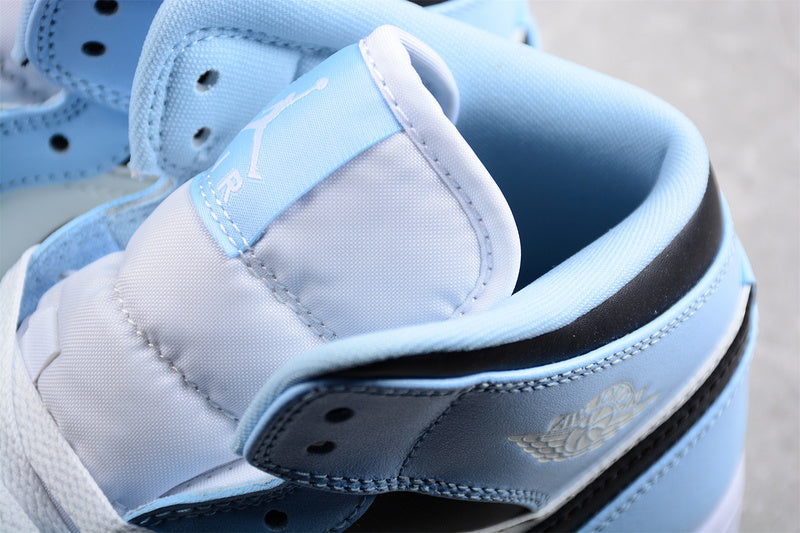 Unisex Air Jordan 1 AJ1 Mid - Ice Blue