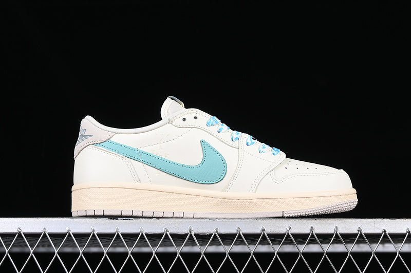 Air Jordan 1 AJ1 Low x Travis Scott - Tiffany Cream