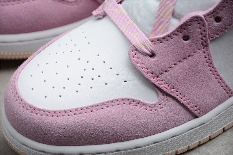 WMNS Air Jordan 1 AJ1 Mid Light - Arctic Pink