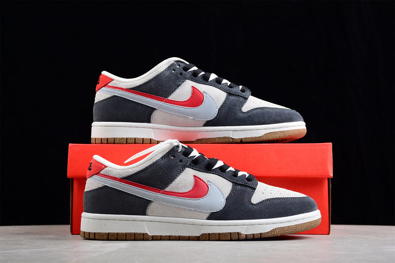NikeSB Dunk 85 Low Cut Double Swoosh - GREY/RED