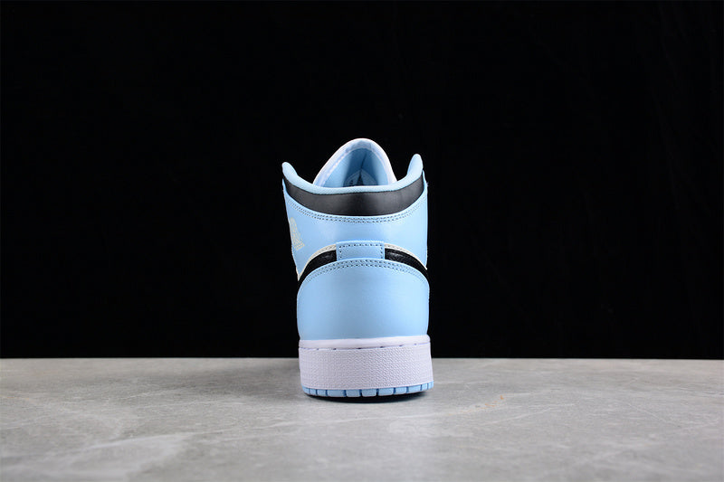 Unisex Air Jordan 1 AJ1 Mid - Ice Blue