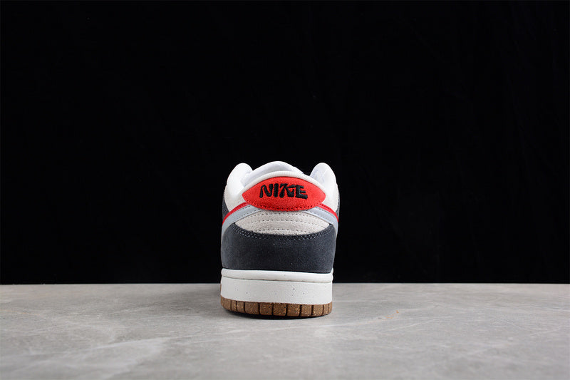 NikeSB Dunk 85 Low Cut Double Swoosh - GREY/RED