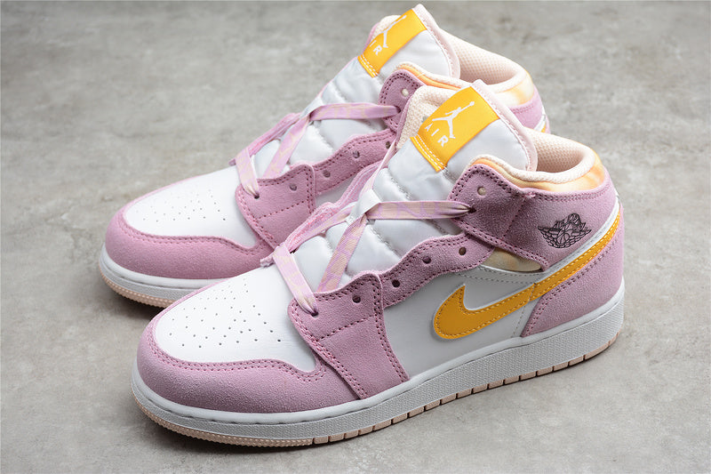 WMNS Air Jordan 1 AJ1 Mid Light - Arctic Pink