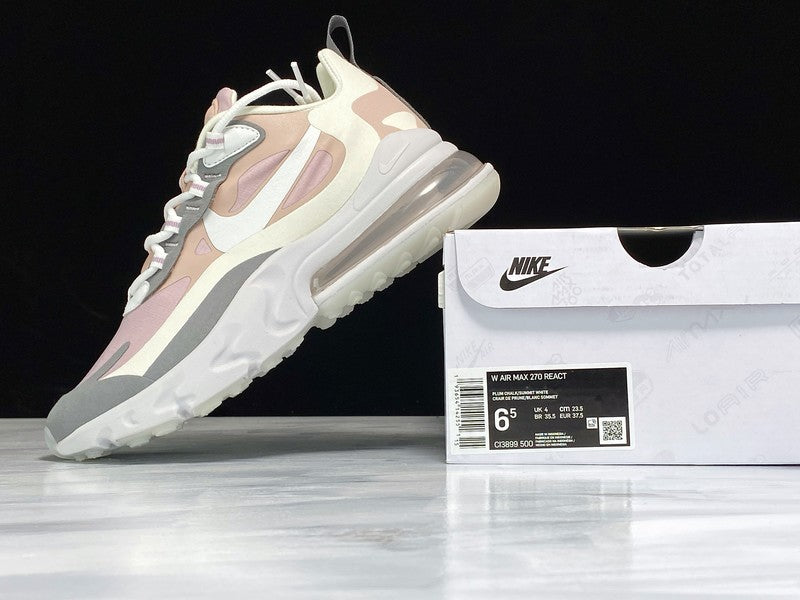 NikeUnisex Air Max 270 React - Plum Chalk