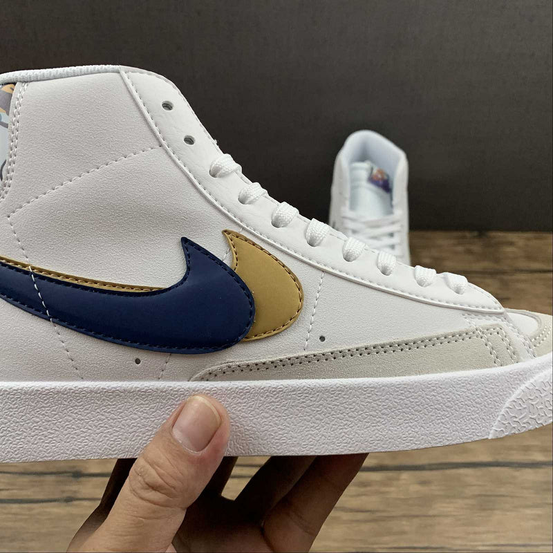 NikeMens Blazer Mid 77 - White Blue Void