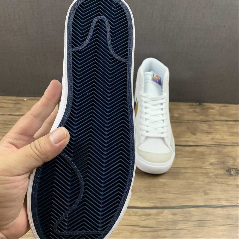 NikeMens Blazer Mid 77 - White Blue Void