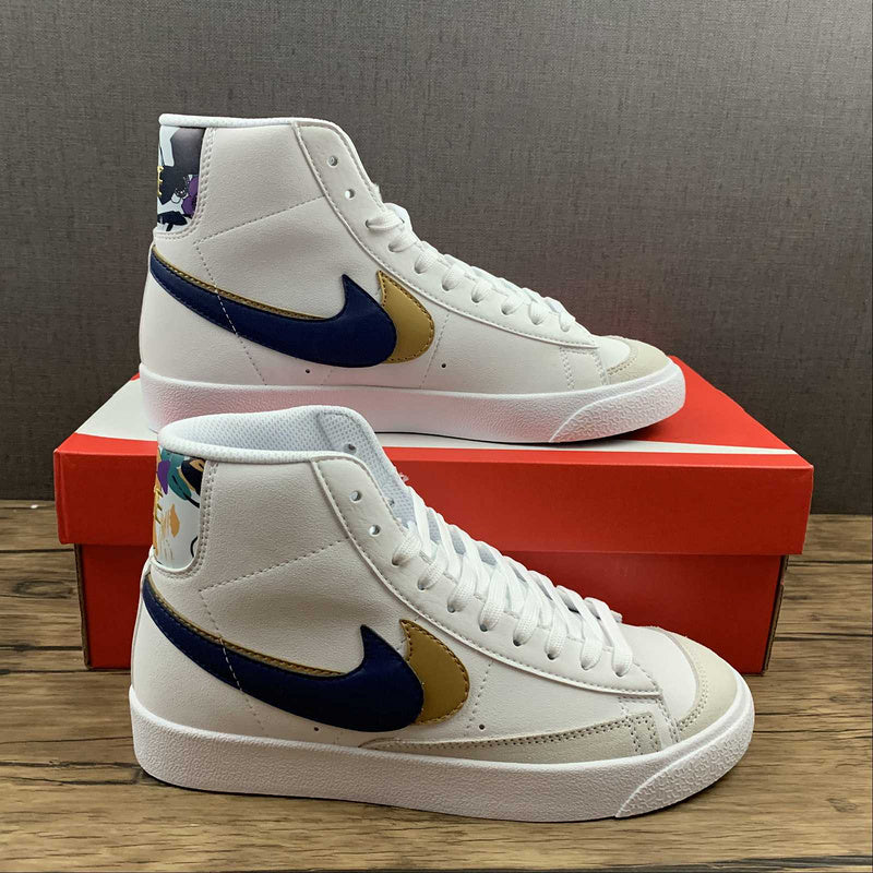 NikeMens Blazer Mid 77 - White Blue Void