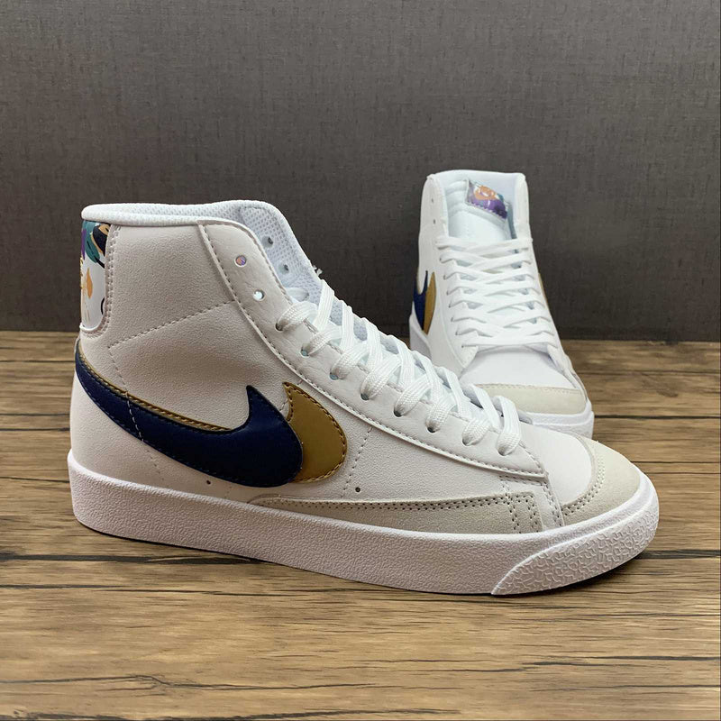NikeMens Blazer Mid 77 - White Blue Void
