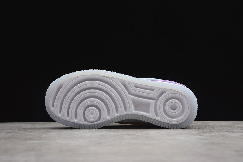 NikeUnisex Air Force 1 AF1 Low Shadow - White/Hydrogen Blue /Purple