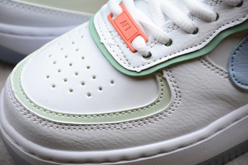 NikeUnisex Air Force 1 AF1 Low Shadow - White/Hydrogen Blue /Purple