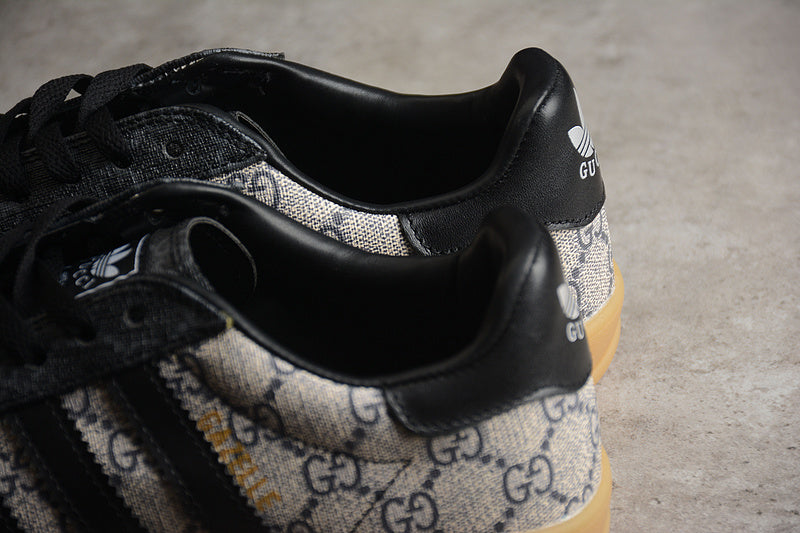 adidasMens x Gucci Gazelle GG - Black/Grey
