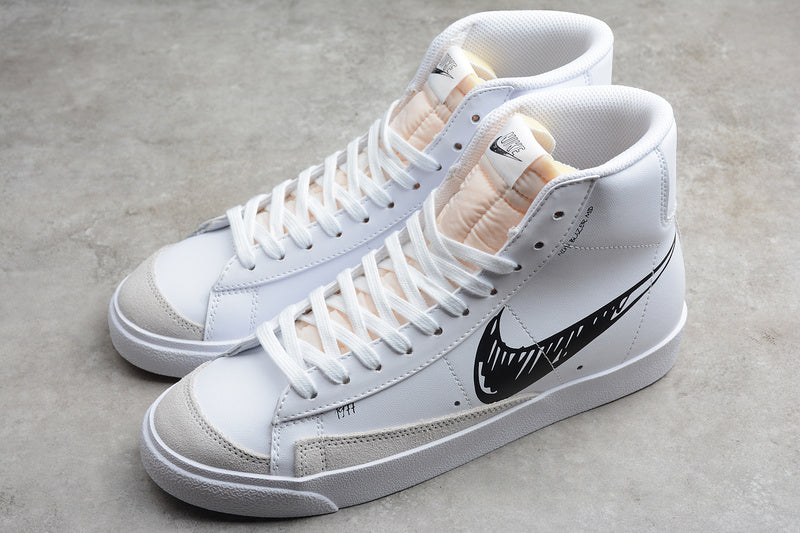 NikeMens Blazer Mid 77 Sketch - Black