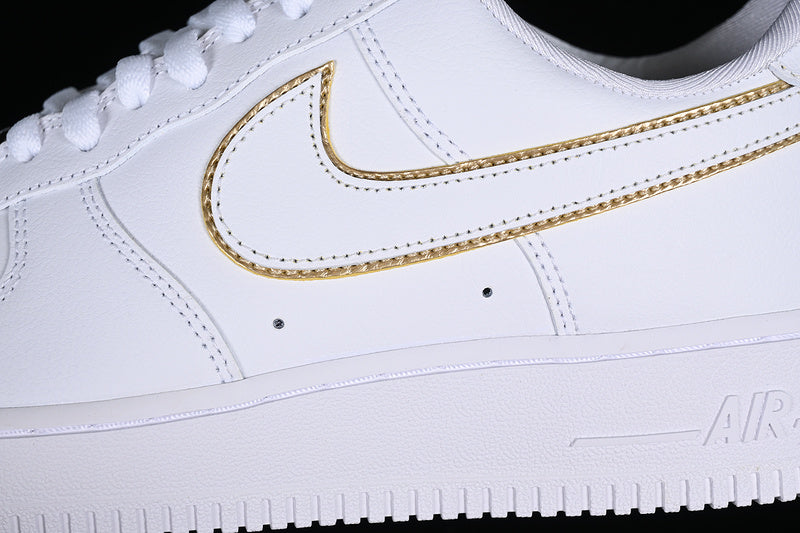 NikeUnisex Air Force 1 AF1 Low - White/Gold