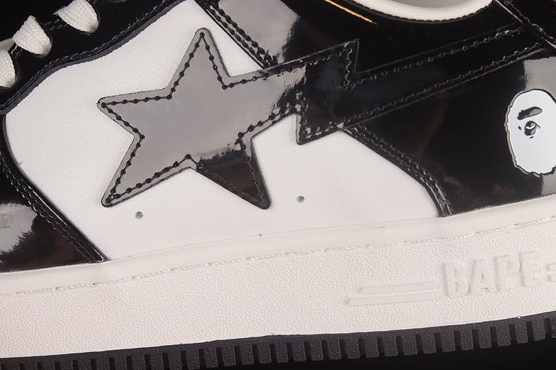 A Bathing Ape Bapesta Low - Black/White