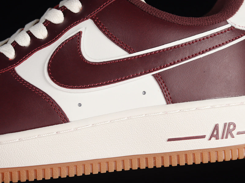 NikeUnisex Air Force 1 AF1 Low - College Pack Night Maroon