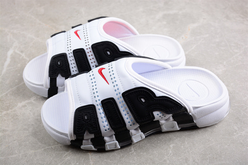 NikeUnisex Air More Uptempo Slide - White/Black