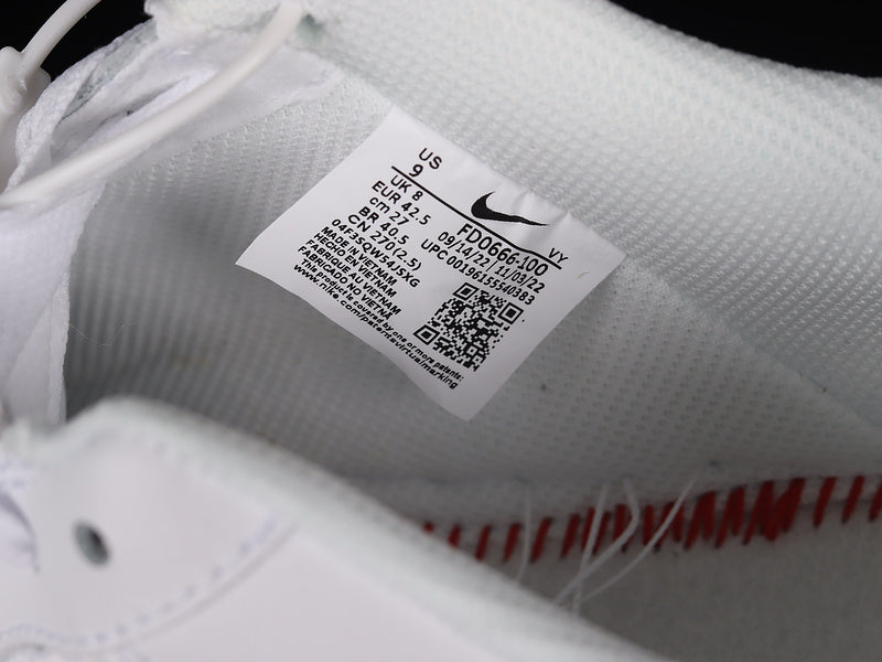 NikeUnisex Air Force 1 Low Double Swoosh - White Picante