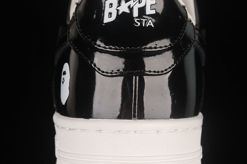 A Bathing Ape Bapesta Low - Black/White