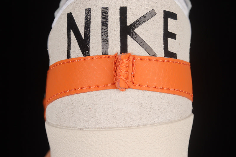 NikeMens Blazer Low 77 Jumbo - White/Orange